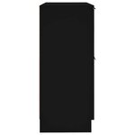 vidaXL Buffet noir 30x30x70 cm bois d'ingénierie
