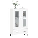 vidaXL Buffet haut blanc 69 5x31x115 cm bois d'ingénierie