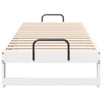 vidaXL Cadre de lit Blanc 90 x 210 cm Pin massif