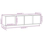 vidaXL Meuble TV 140x40x40 cm Bois de pin massif