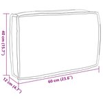 vidaXL Coussin Floral Multicolore 60 x 40 x 12 cm Tissu Oxford