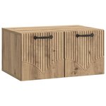 vidaXL Meuble TV mural 59 5 x 41 x 30 cm Chêne artisanal