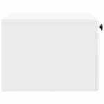 vidaXL Meuble TV mural 59 5 x 41 x 30 cm Blanc brillant
