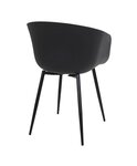 2 Fauteuils de jardin noir RODA