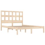 vidaXL Cadre de lit Bois de pin massif 120x200 cm