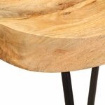 vidaXL Tabourets de bar lot de 2 bois de manguier massif