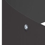 vidaXL Cache-pot de jardin Noir 120 x 120 x 20 cm Acier