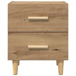vidaXL Armoire de lit avec tiroir chêne artisanal 40 x 35 x 47.5 cm
