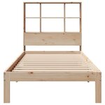 vidaXL Lit bibliothèque sans matelas 90x200 cm bois de pin massif