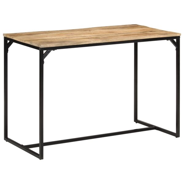 vidaXL Table à manger 110x55x75 cm bois de manguier massif brut