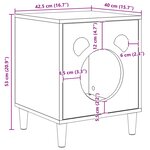 vidaXL Maison pour chat Sonoma 42 5 x 40 x 53 cm Bois d'ingénierie