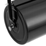 vidaXL Rouleau à gazon de jardin avec poignée noir 42 L fer et acier