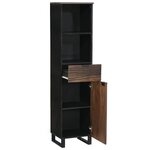 vidaXL Cabinet de Salle de Bain avec étagère Marron 38 x 33 x 160 cm