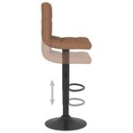 vidaXL Tabourets de bar lot de 2 marron tissu