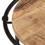 vidaXL Tables gigognes 3 Pièces bois de manguier massif brut