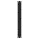 vidaXL Pieds de table basse Noir 2 pièces 60 x (30-31) cm Acier