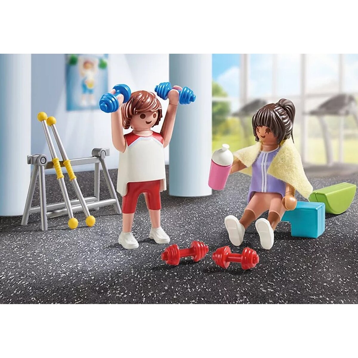 Playmobil 9806 Postina Con Bicicletta E Accessori Postali - Set Senza Scatola, Ideale Per Espansione Città