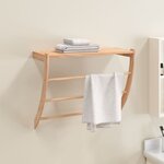 vidaXL Porte-serviette 60x25 5x49 cm Bois massif de noyer