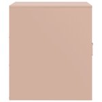 vidaXL Tables de chevet 2 Pièces rose 34 5x39x44 cm acier