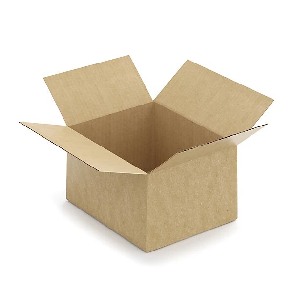 Caisse carton brune à montage rapide 25 x 20 x 15 cm (lot de 20)