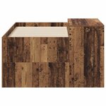 vidaXL Lit haut pour enfants avec bureau Bois ancien Bois d'ingénierie