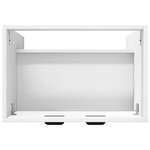 vidaXL Armoire sous évier de salle de bain Blanc 78 5 x 37 5 x 81 cm
