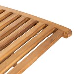 vidaXL Chaise longue Bois de teck solide