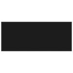 vidaXL Table basse Noir avec verre noir 120x50x35 cm