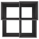 vidaXL Cache-pot de jardin Noir 100 x 100 x 60 cm Acier