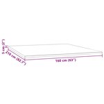 vidaXL Sur-matelas 160x210x5 cm