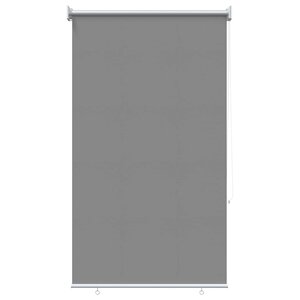 vidaXL Store roulant extérieur protection UV Gris clair Polyester