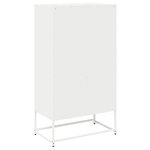 vidaXL Buffet haut blanc 68x39x123 cm acier