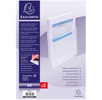 Sachet de 2 pochettes Plan murales Adh à soufflet EXACOMPTA