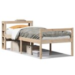 vidaXL Lit pour personne âgée et tête de lit 75x190 cm bois pin massif