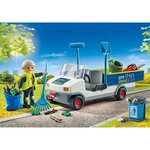 PLAYMOBIL 71433 - Agent d'entretien voirie avec véhicule électrique