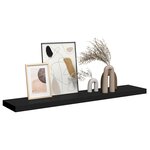 vidaXL Étagère murale flottante noir 120x23 5x3 8 cm MDF