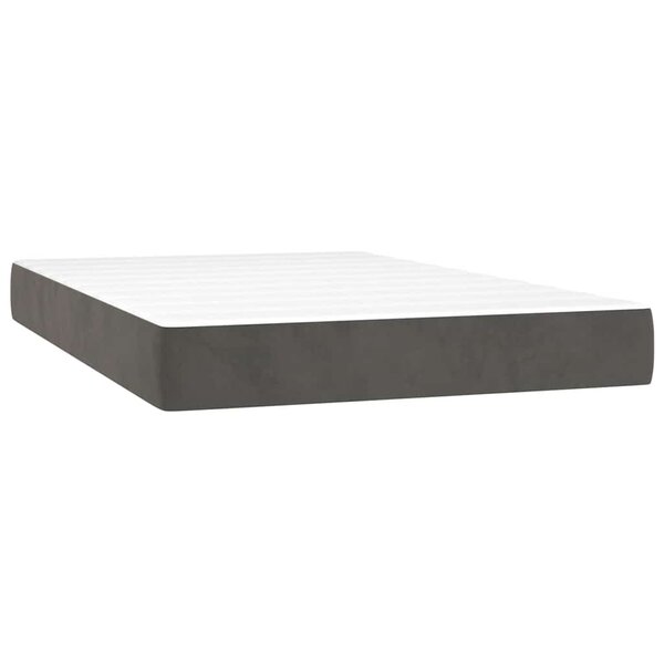 vidaXL Matelas de lit à ressorts ensachés 120x220x20 cm velours