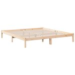 vidaXL Cadre de lit extra long sans matelas 200x210 cm bois massif pin