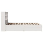 vidaXL Cadre de lit sans matelas blanc 120x190 cm bois de pin massif