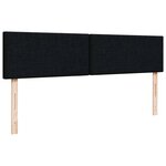 VidaXL Cadre de lit ottoman avec matelas noir 160x200 cm tissu