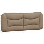 vidaXL Cadre de lit sans matelas Hvar cappuccino 140x190 cm similicuir