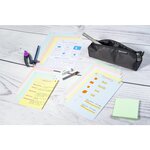 Paquet 100 fiches Bristol quadrillé 5x5 perforé - 148x210mm - Couleurs assorties x 10 EXACOMPTA