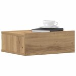 vidaXL Tables de chevet flottantes 2 Pièces chêne artisanal 40x32x15 cm