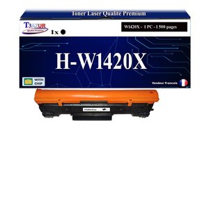 T3AZUR -Toner compatible avecHP W1420X (142X) pour HP LaserJet MFP M139  M139w M140 M140w M141 M141w M142 M142w