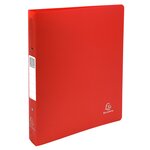 Classeur 2 Anneaux 30mm Polypropylène Opak Rigide 10/10e - A4 Maxi. - Rouge - X 10 - Exacompta