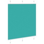 vidaXL Store plissé vert pétrole 120x100cm largeur du tissu 119 4cm