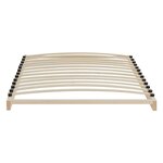 Sommier à lattes 90x200 en bois pin massif lit simple