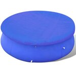 vidaXL Couverture de piscine PE Ronde 540 cm 90 g/m²