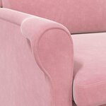 vidaXL fauteuil Rose 76 x 94 x 102 cm Velours