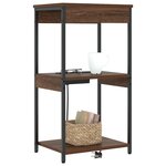 vidaXL Cabinet de chevet Chêne brun 41 x 31 x 76 cm Bois d'ingénierie